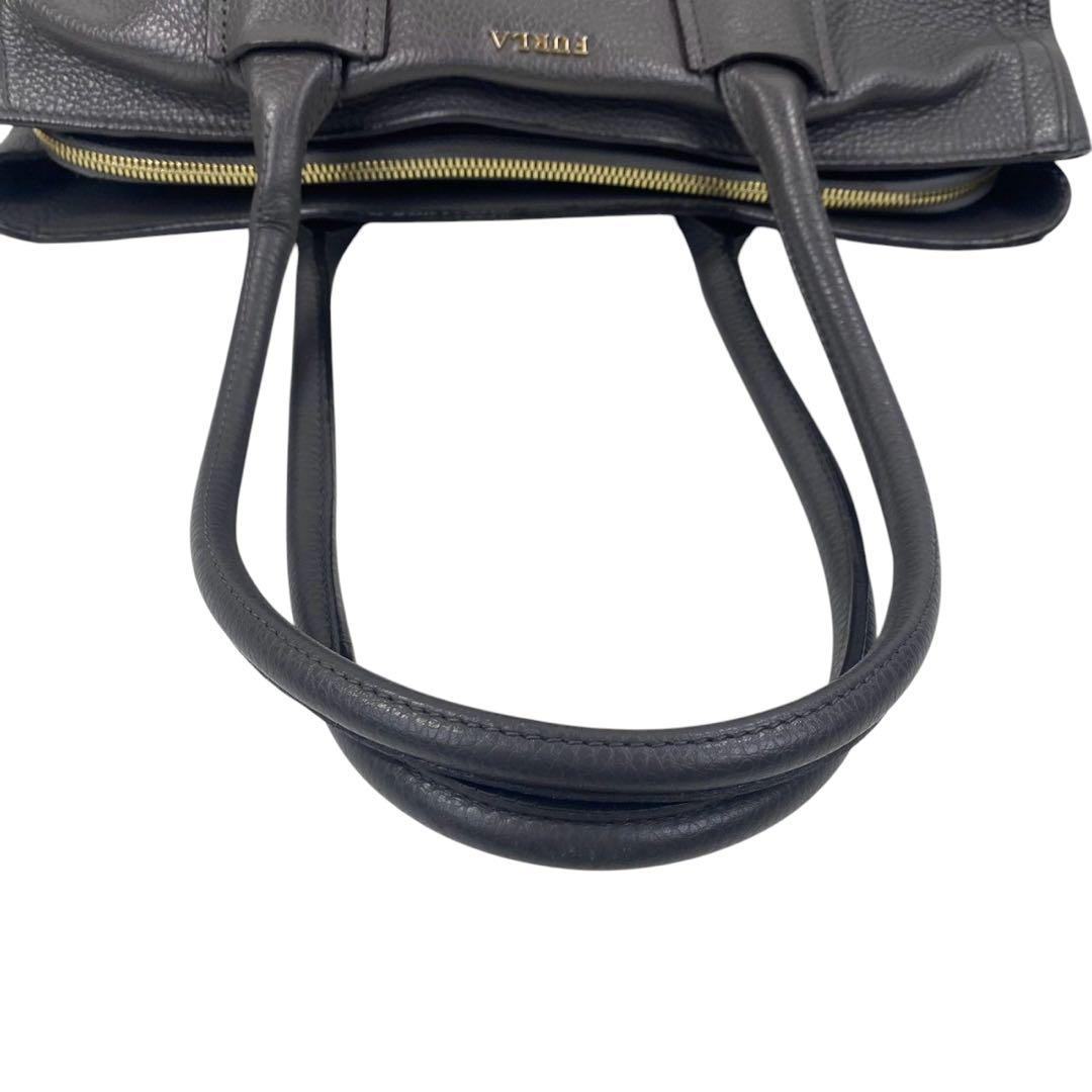 FURLA フルラ トートバッグ オールレザー シボ革 ブラック A4可 通勤