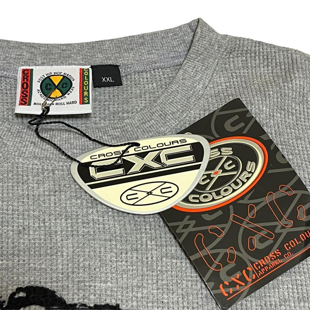 新品 希少 90s クロスカラーズ ワッフル地 長袖カットソー レア ビンテージ