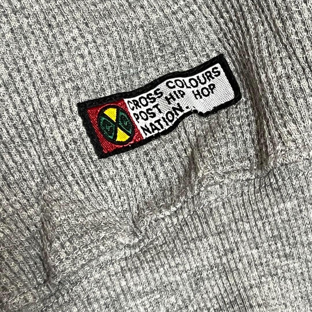 新品 希少 90s クロスカラーズ ワッフル地 長袖カットソー レア ビンテージ