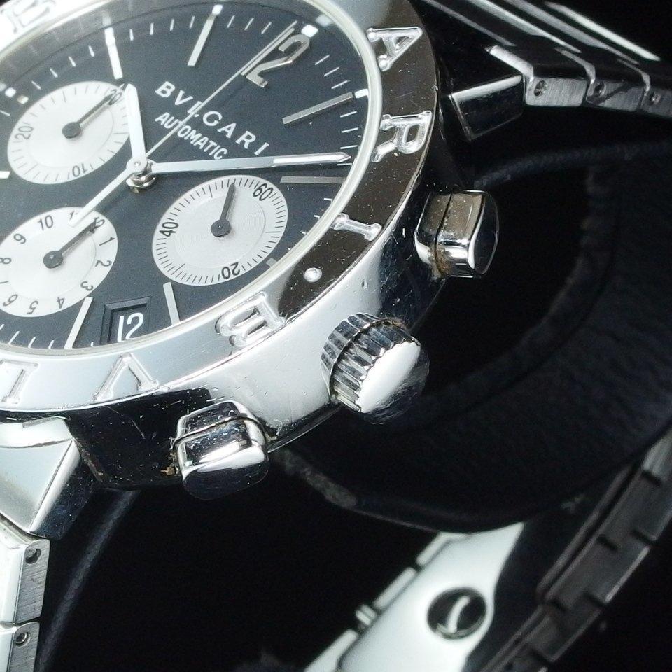 ブルガリ BVLGARI BB38SSCH クロノグラフ ※2023年9月OH済
