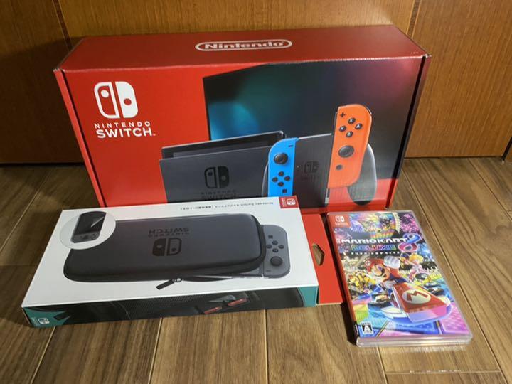 Nintendo Switch 本体+付属品各種+マリオカート8DXカセット