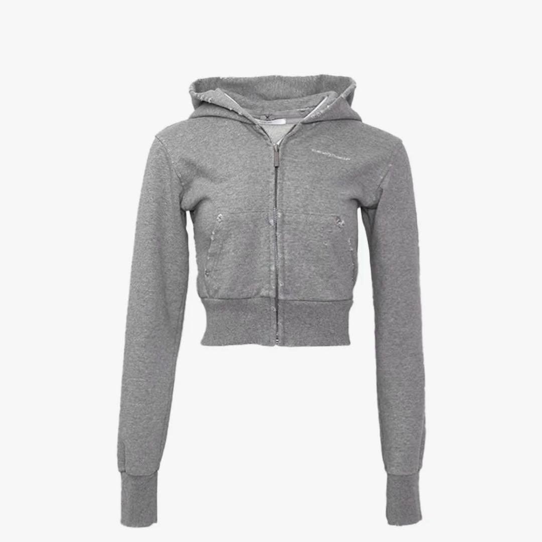S zipup hoodie cropped the red thread