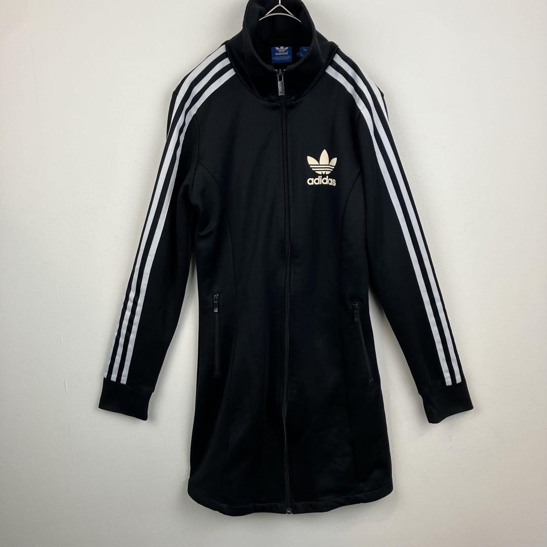 adidas トラックジャケット　ロング丈　ファイヤーバード