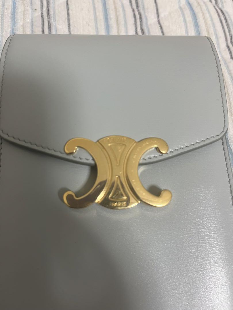 CELINE チェーン付き バーティカル モバイルポーチ トリオンフ