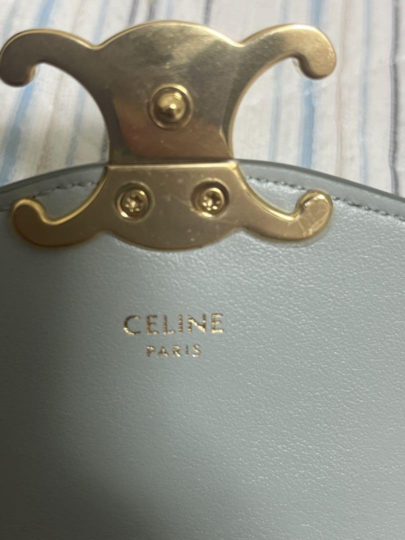CELINE チェーン付き バーティカル モバイルポーチ トリオンフ