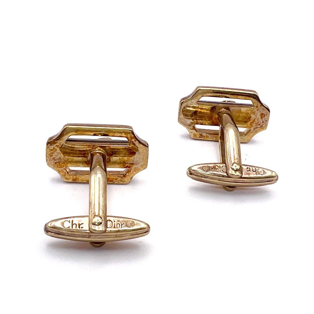 美品】Christian Dior クリスチャンディオール カフス ゴールド