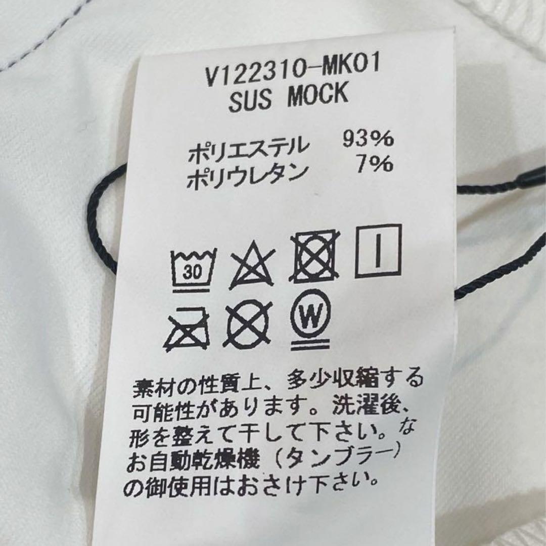【新品】V12 レディース ゴルフウェア 半袖 モックネック 白 M