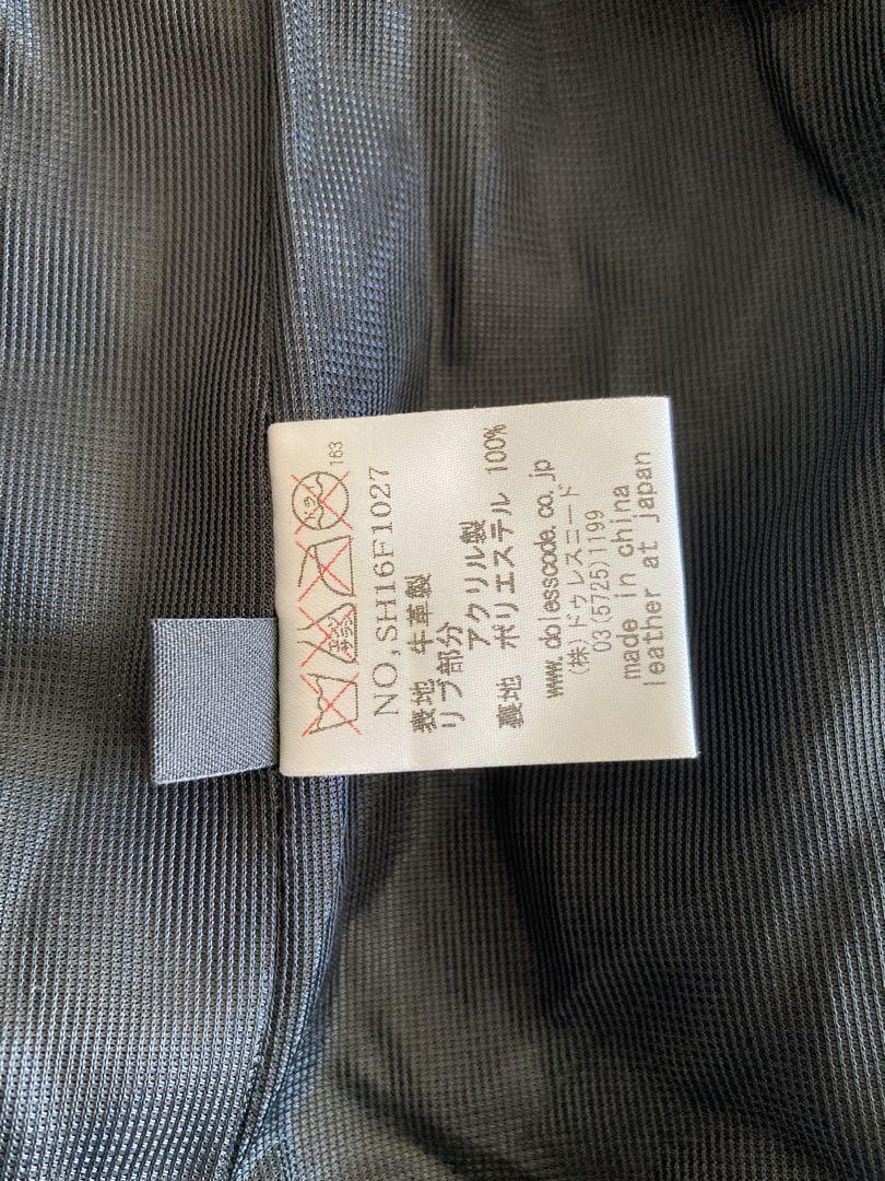 SHAMA 黒 レザー シングルライダースジャケット　メンズ　レディース
