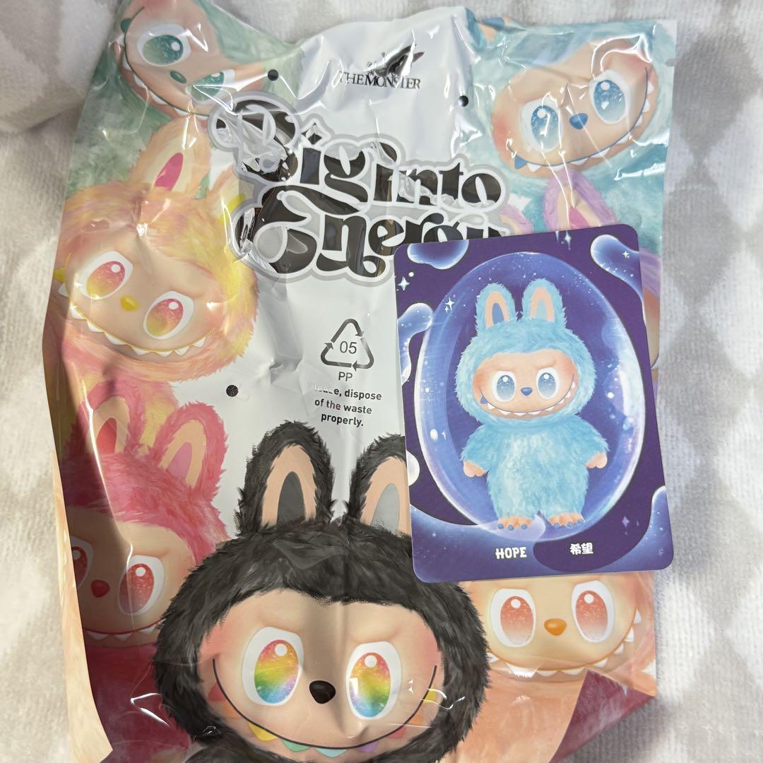 ラブブ labubu big into energy HOPEぬいぐるみ ラブブ LABUBU ぬいぐるみbig into energy HOPE - メルカリ