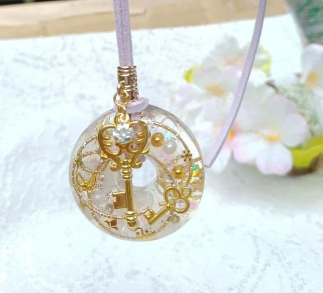 mayu様♡D【オルゴナイト】ペンダント*ネックレス ドーナツタイプ