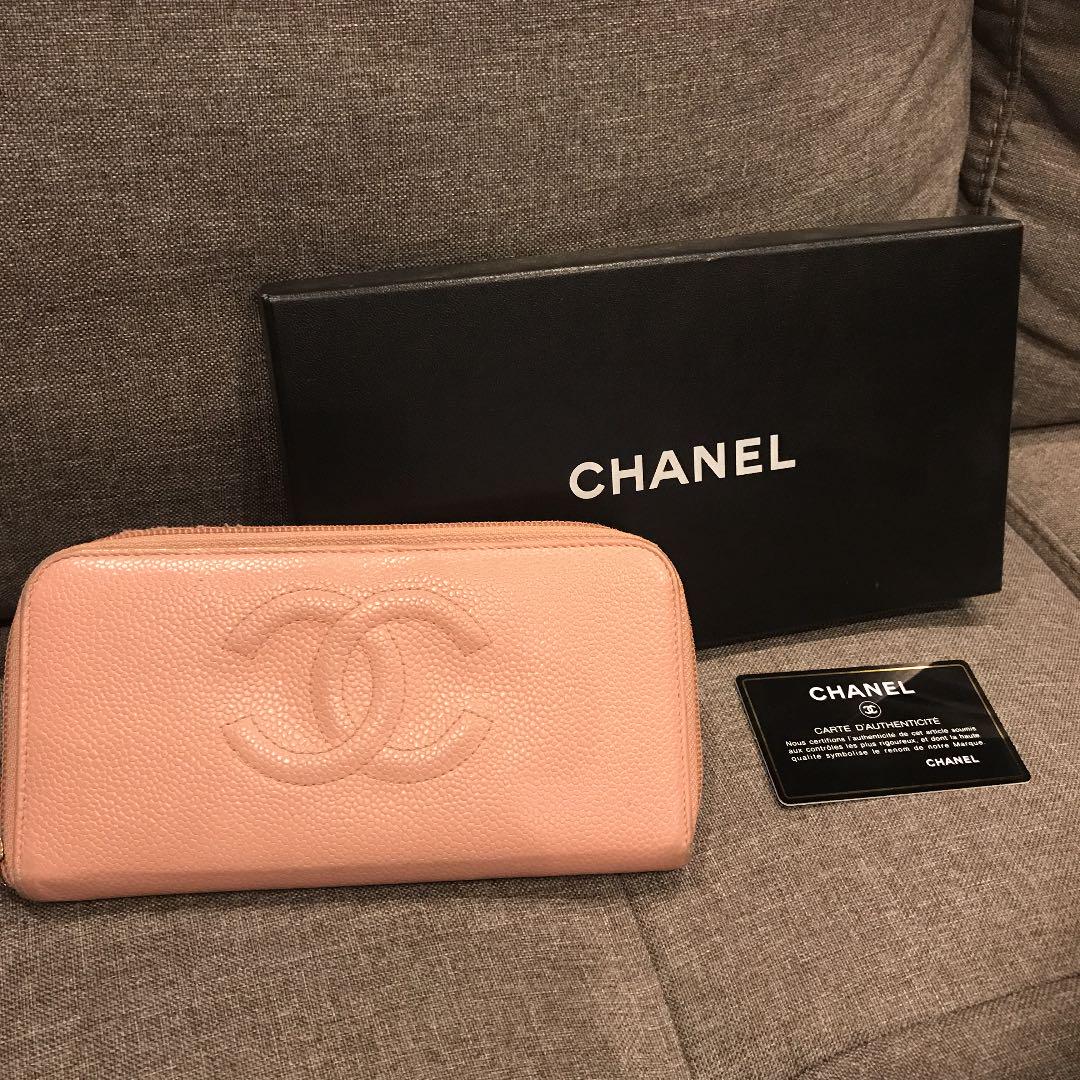 【入手困難!長く使えて傷にも強い☆】CHANEL 長財布 CHANEL シャネル 長財布