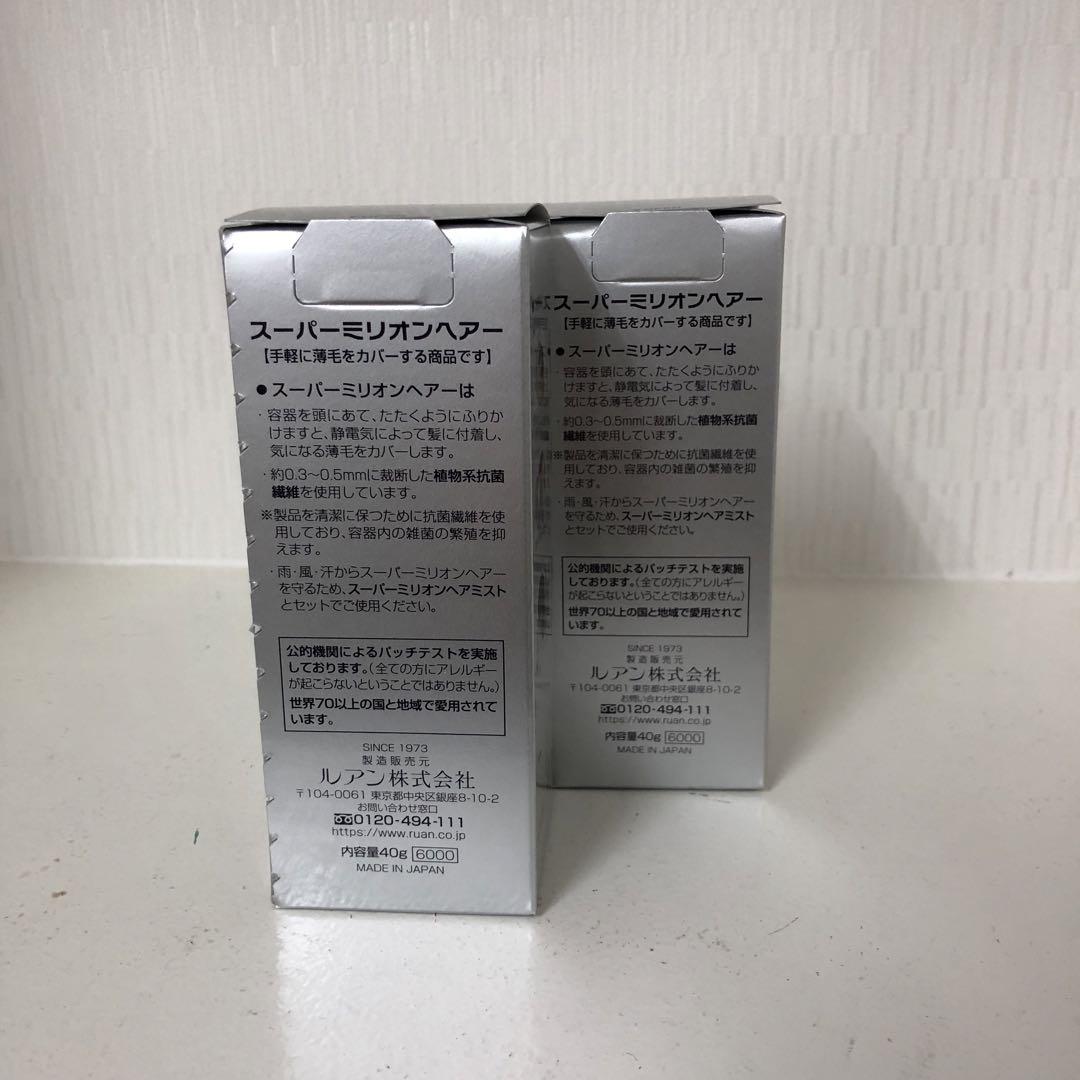 <新品> 2個 No.3 ライトブラウン スーパーミリオンヘアー 40g ルアン