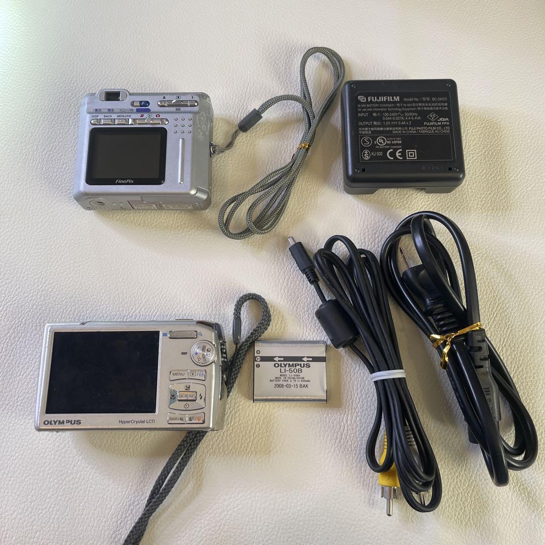 【商品　ジャンク】デジカメ　f 420 & μ（ミュー） 1020&XD128