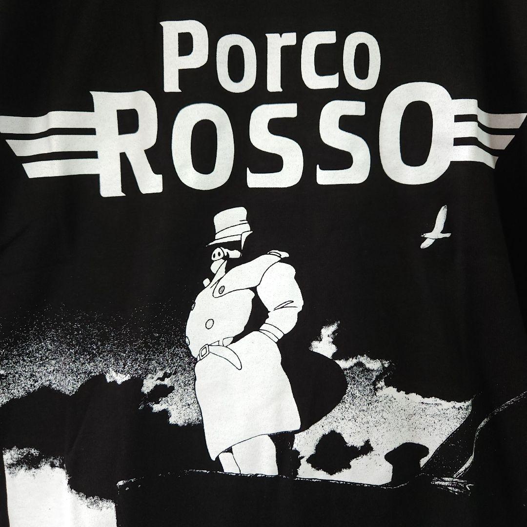 未使用 正規品 紅の豚 Tシャツ ポルコロッソ ブラック - メルカリ