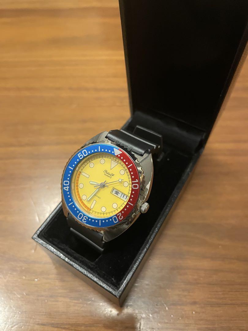 デッド未使用80\'s MADE in JAPAN ダイバーズUFO yellow