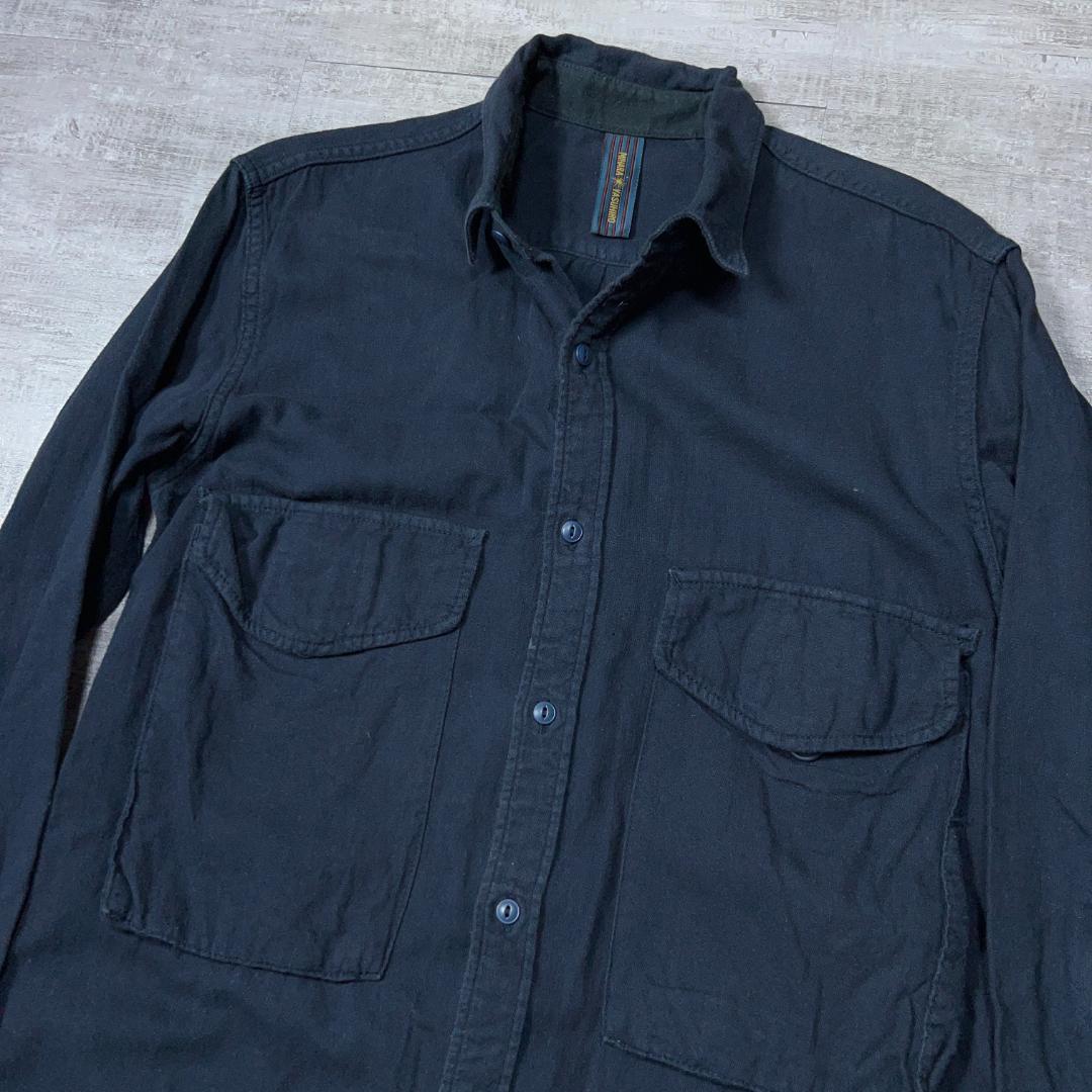 【送料無料キャンペーン】 16SS ミハラヤスヒロ ネイビー ロングシャツ YASUHIRO MIHARA トップス