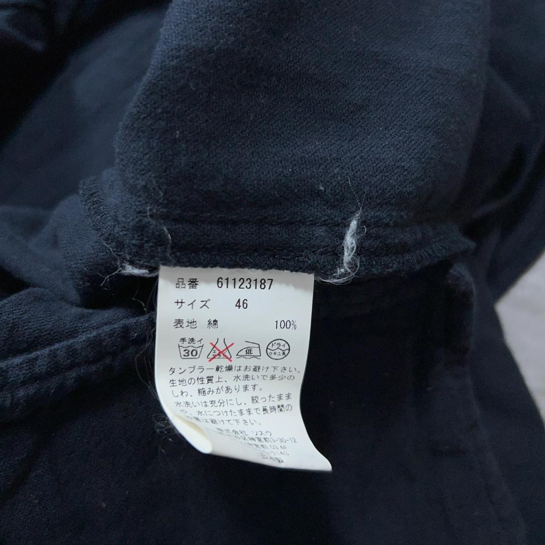 16SS ミハラヤスヒロ MIHARA YASUHIRO ロングシャツ ネイビー