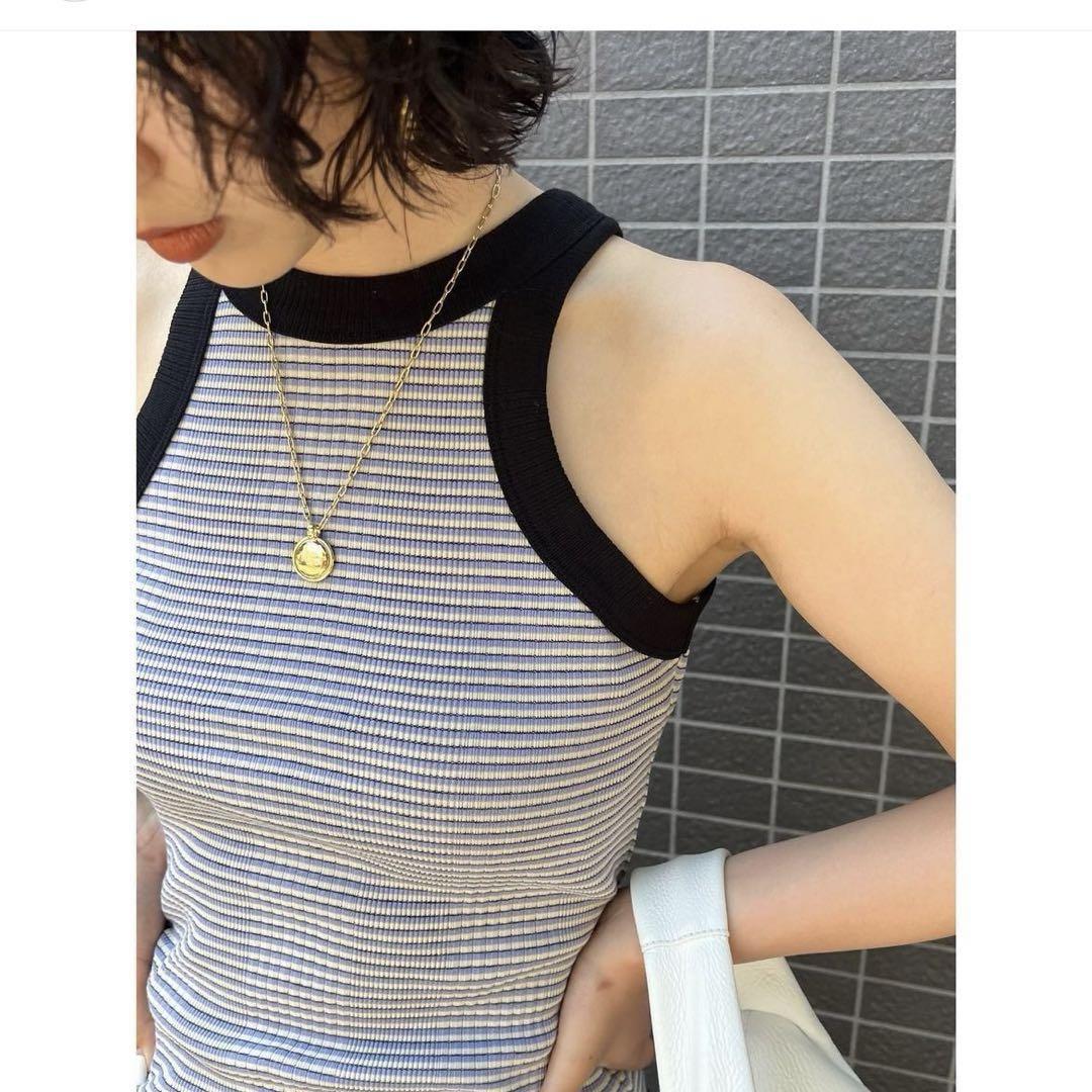 TODAYFUL（トゥデイフル）の「マルチボーダーリブタンクトップ