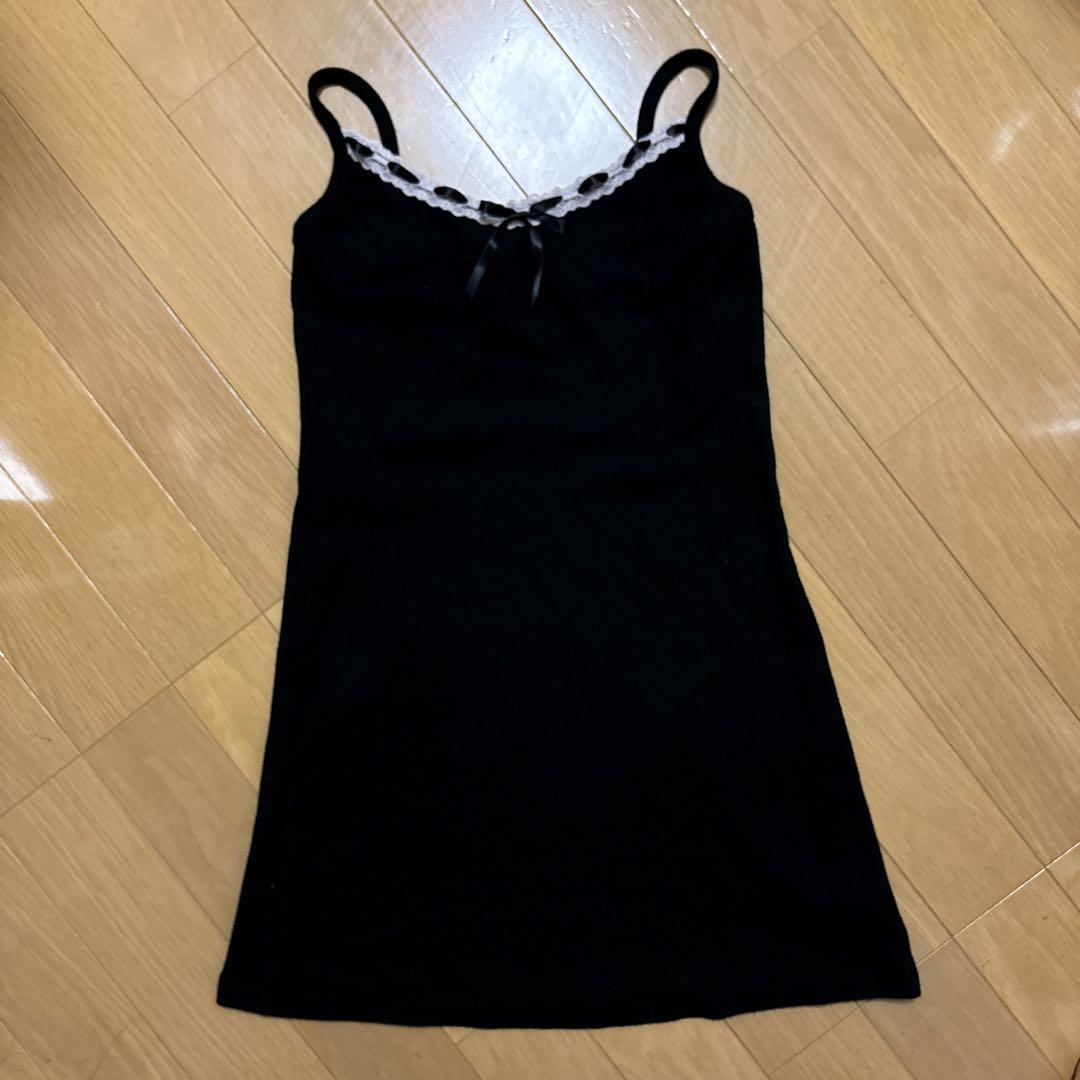 the virgins ribbon lace cotton ops ワンピース