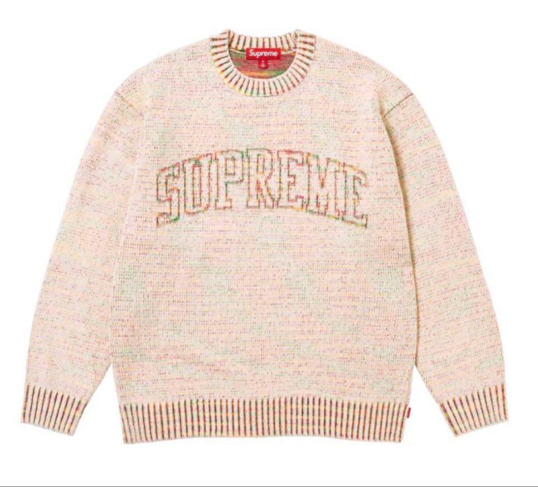 Supreme Contrast Arc Sweater naturalXL LL SUPREME