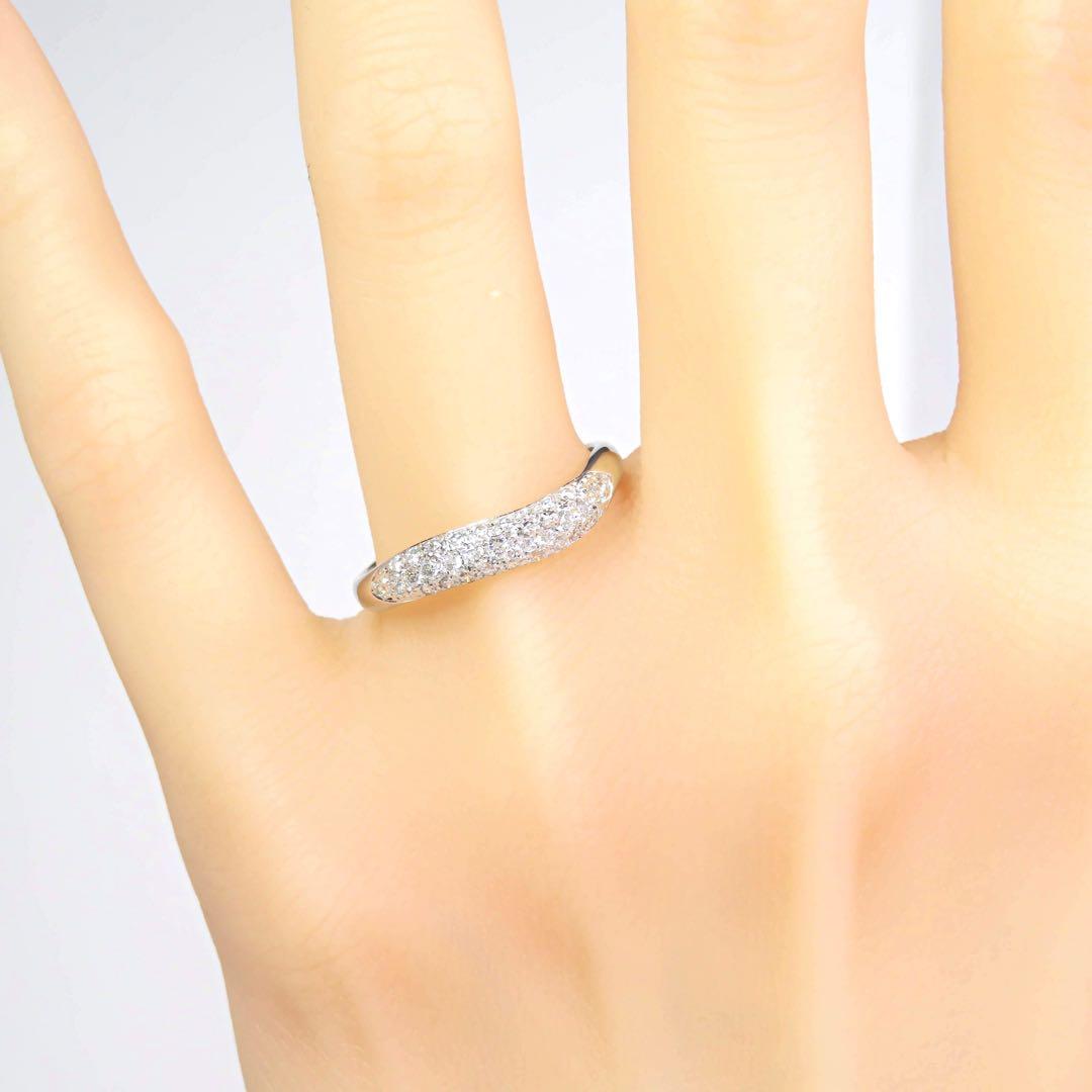 MIKIMOTO ミキモト Pt950 パヴェダイヤモンド0.34ct リング