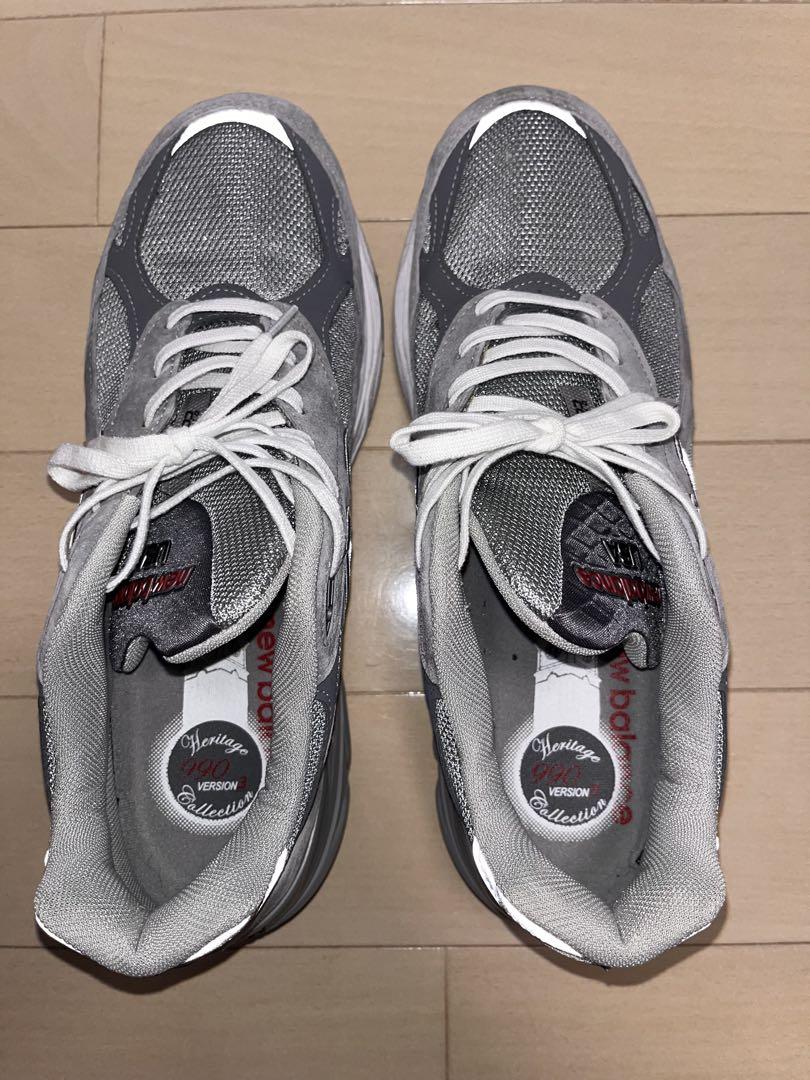 靴 New Balance 990V3 Gray