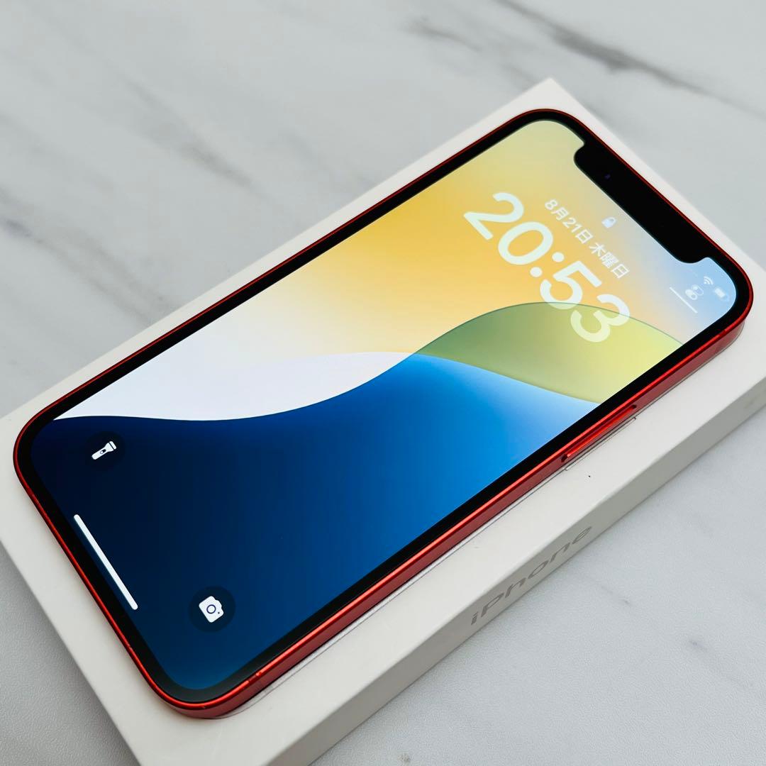 【上美品☆】iPhone12mini 本体 Red 128GB SIMフリー