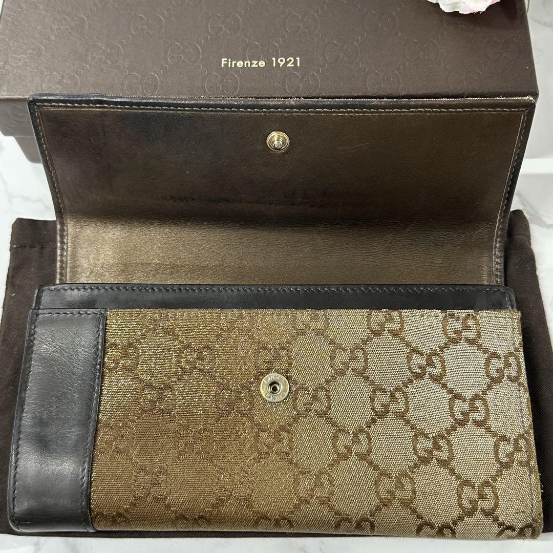 定番のお歳暮＆冬ギフト 超良品‼️ グッチ GUCCI 財布 長財布 GGキャンバス ハート 小物