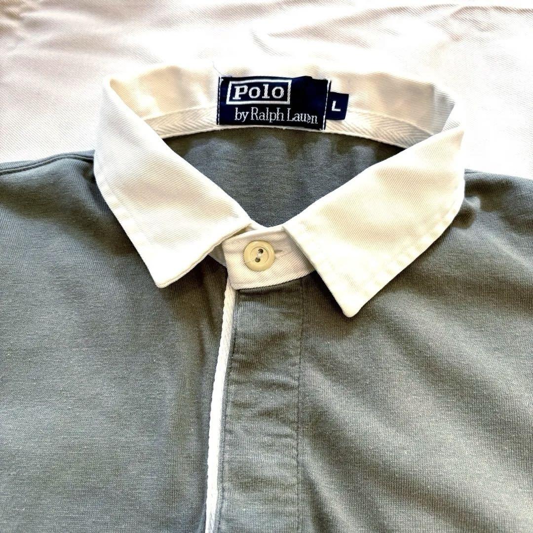 Ralph Lauren rugby shirt ポロ　ラガーシャツ　半袖　刺繍
