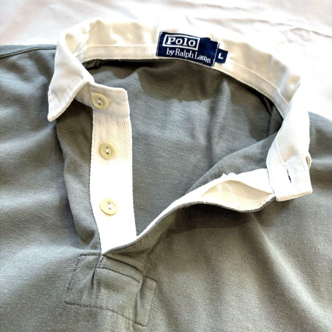 Ralph Lauren rugby shirt ポロ　ラガーシャツ　半袖　刺繍
