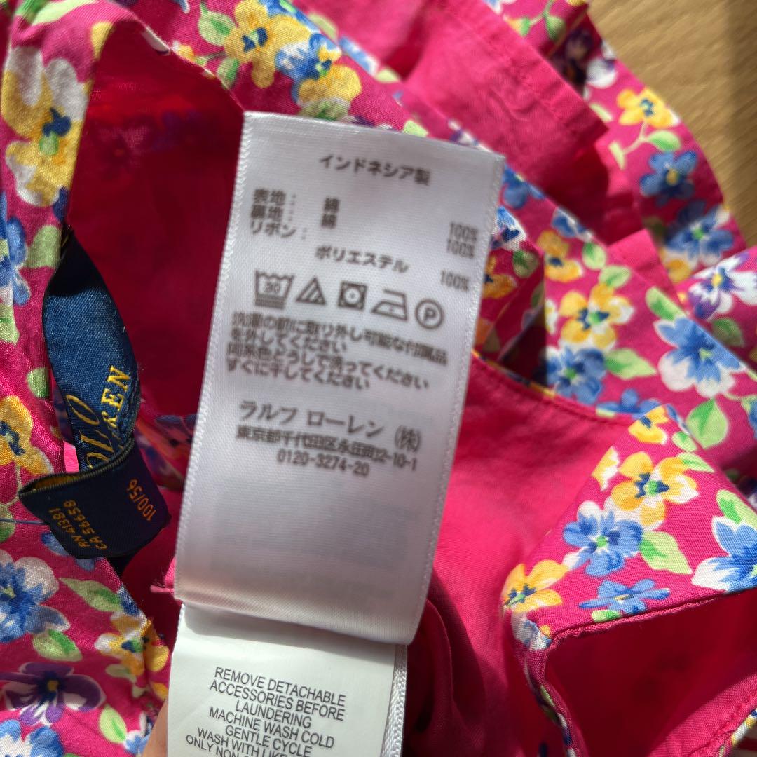 むぎポロラルフローレン　花柄ワンピース　100 3T
