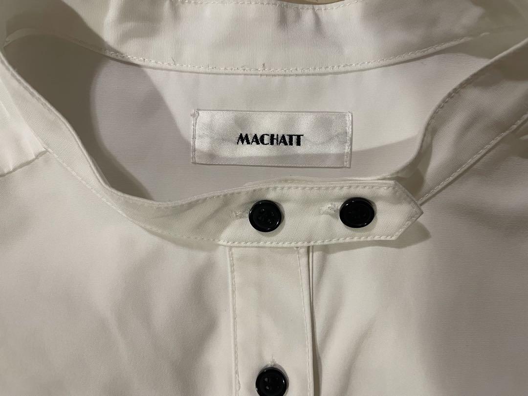 リコ様専用【美品】MACHATT パフスリーブWボタンシャツ（ホワイト）