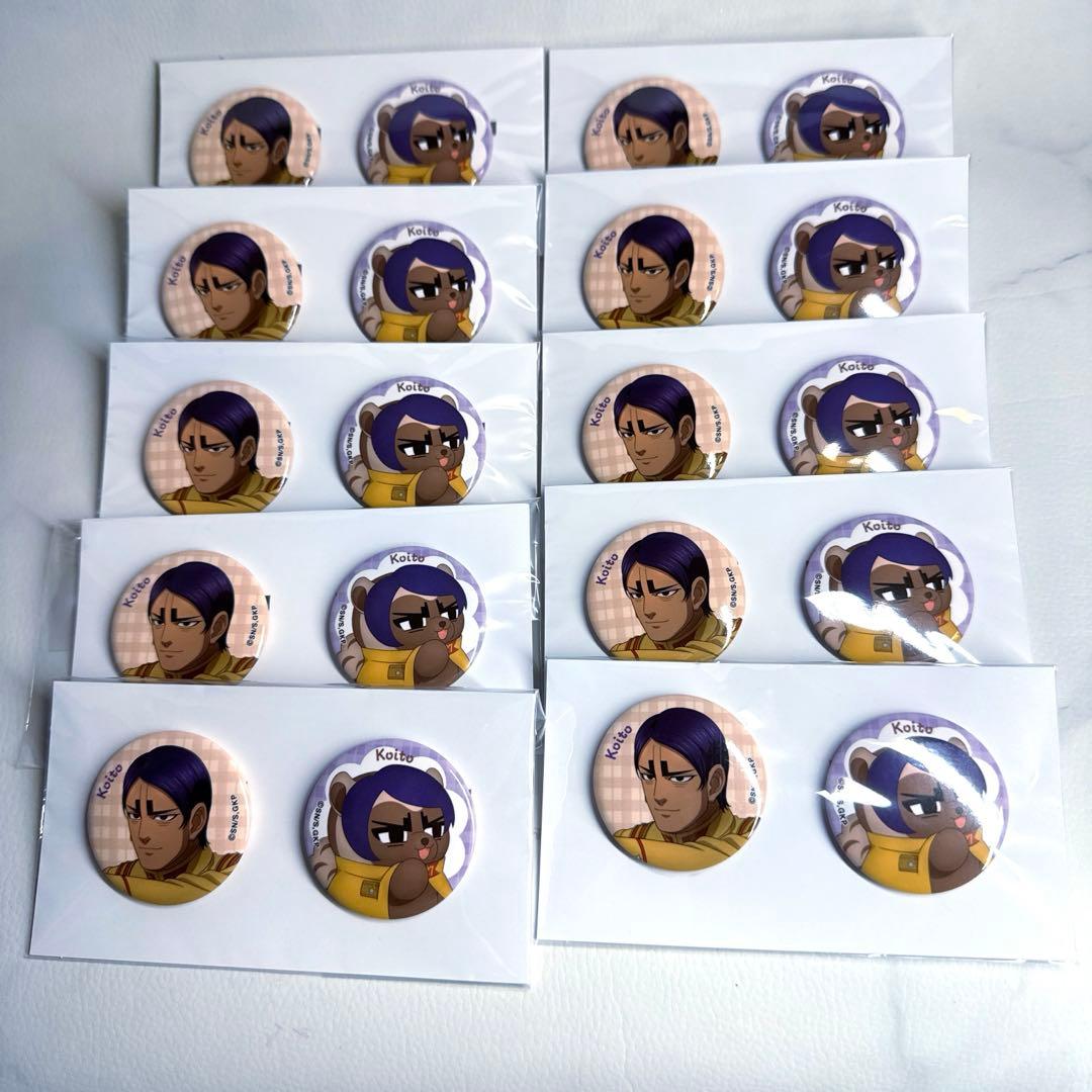 ゴールデンカムイ どうぶつフォーゼ 缶バッジセット 鯉登少尉新品、♥