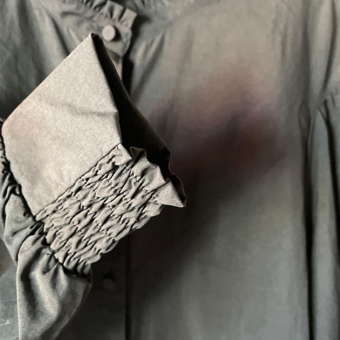 @ UNTITLED アンタイトル XS ブラック 黒 ブラウス シャツ