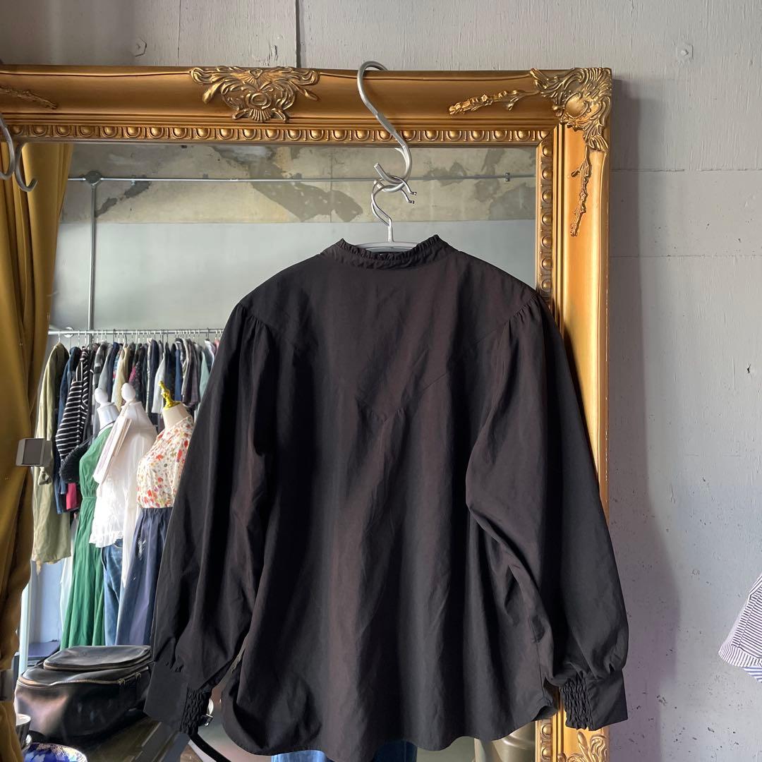 @ UNTITLED アンタイトル XS ブラック 黒 ブラウス シャツ