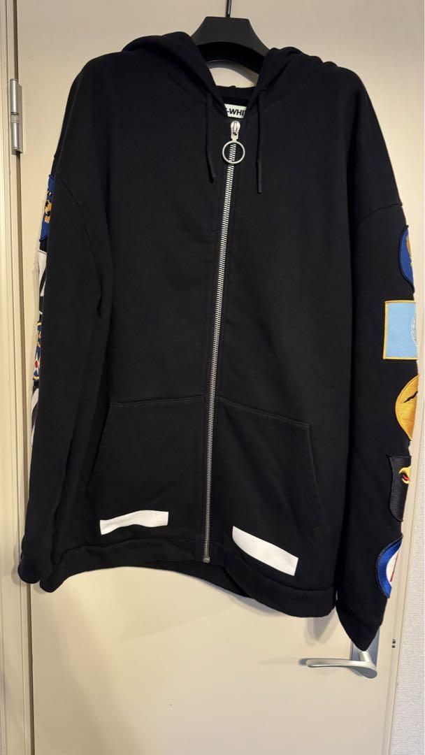【中古】off-white ワッペンパーカー Mサイズ 正規品