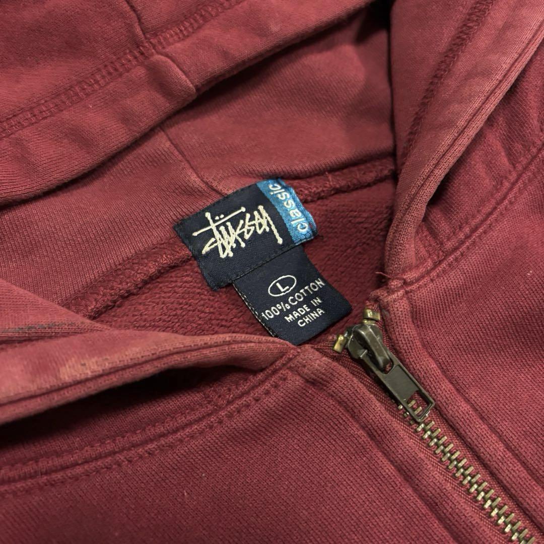 トップス archive Old Stussy faded zip up hoodie