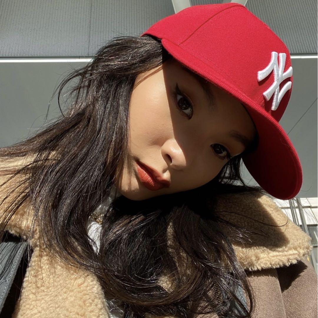 NEWERA lowprofile 赤　7 1/8