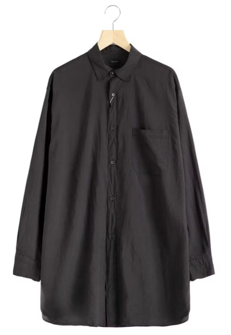 新品 COMOLI サイズ1 25SS シルク 製品染 シャツトップス