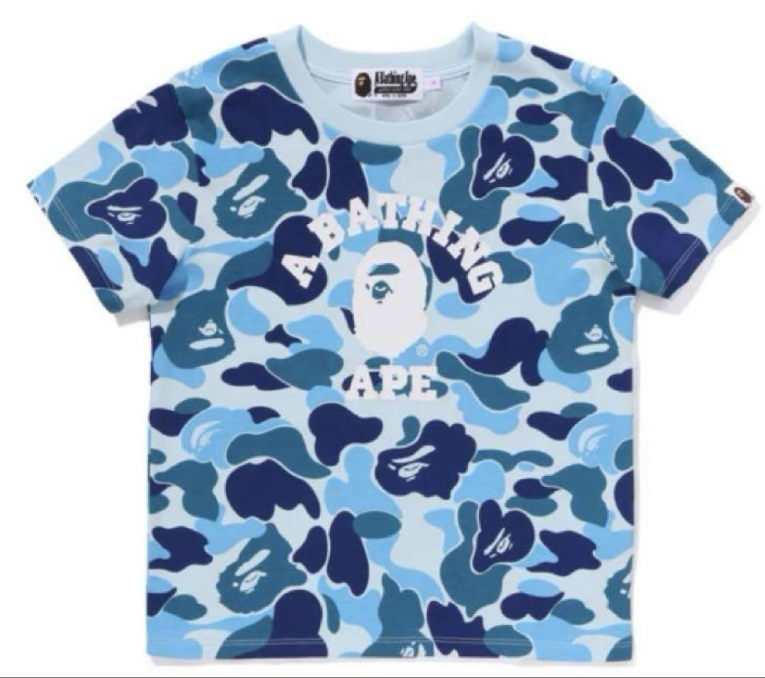 トップス A BATHING APE ABC CAMO COLLEGE MINI TEE