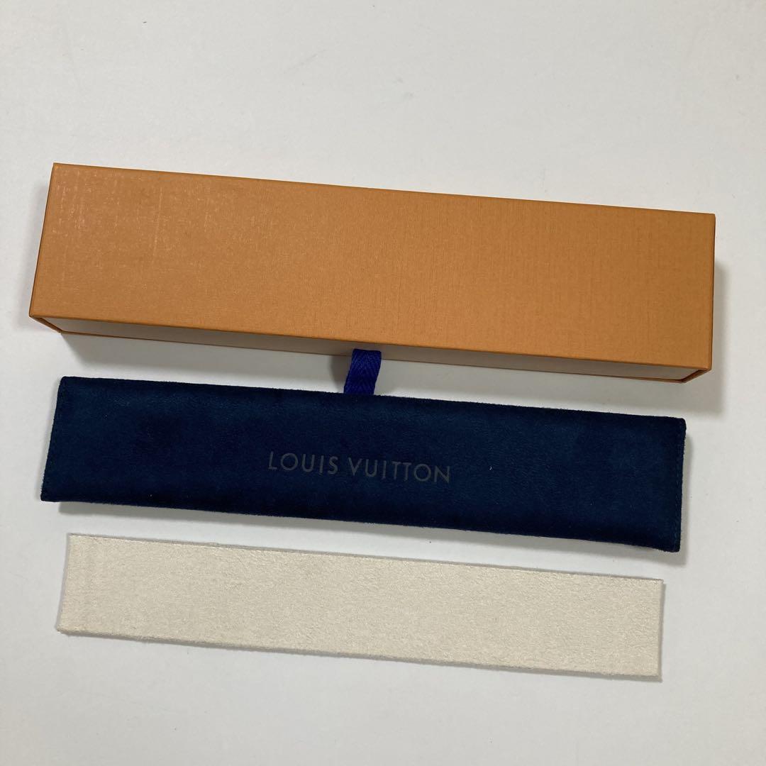 美品 ルイヴィトン 腕時計 ケース 空箱 2点セット ネイビー LOUIS VUITTON 時計ケース ネイビー