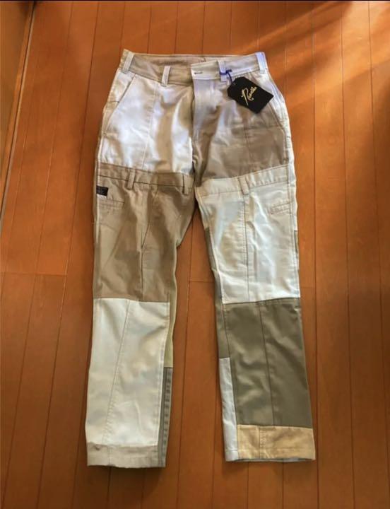リビルド バイ ニードルス リメイク パンツ ベージュ