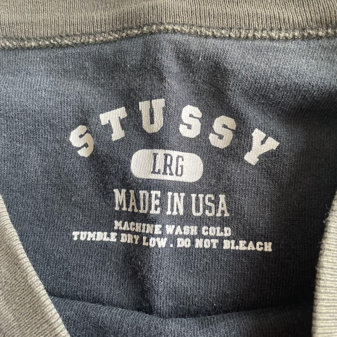 OLD STUSSY made in USA Tシャツ 長袖 ラグラン BD90