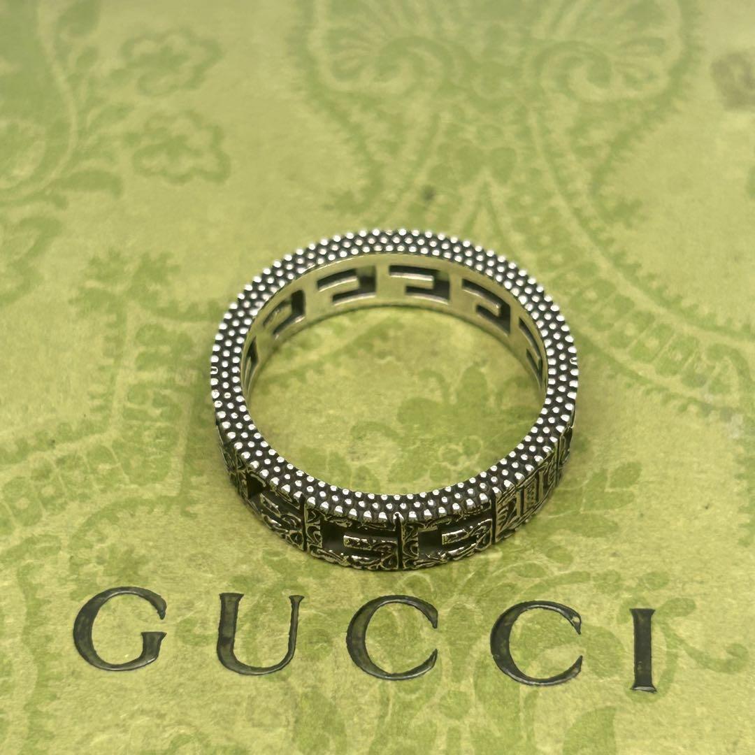美品✨グッチ GUCCI　指輪　リング　19号 マーモント アラベスク 美品✨グッチ GUCCI 指輪 リング 19号 インターロッキング