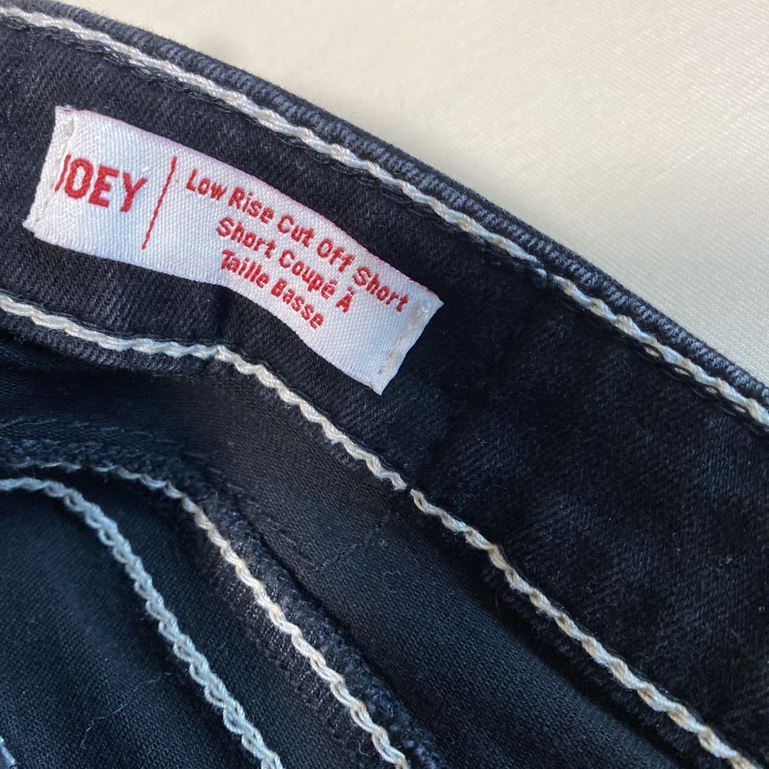 True Religion ブラック ショートパンツ 28 - メルカリ
