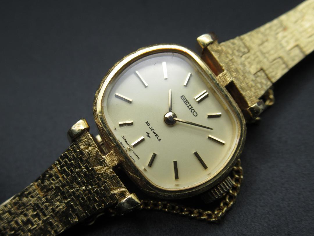 SEIKO 17-7370 ゴールド 20 JEWELS 手巻き レディース
