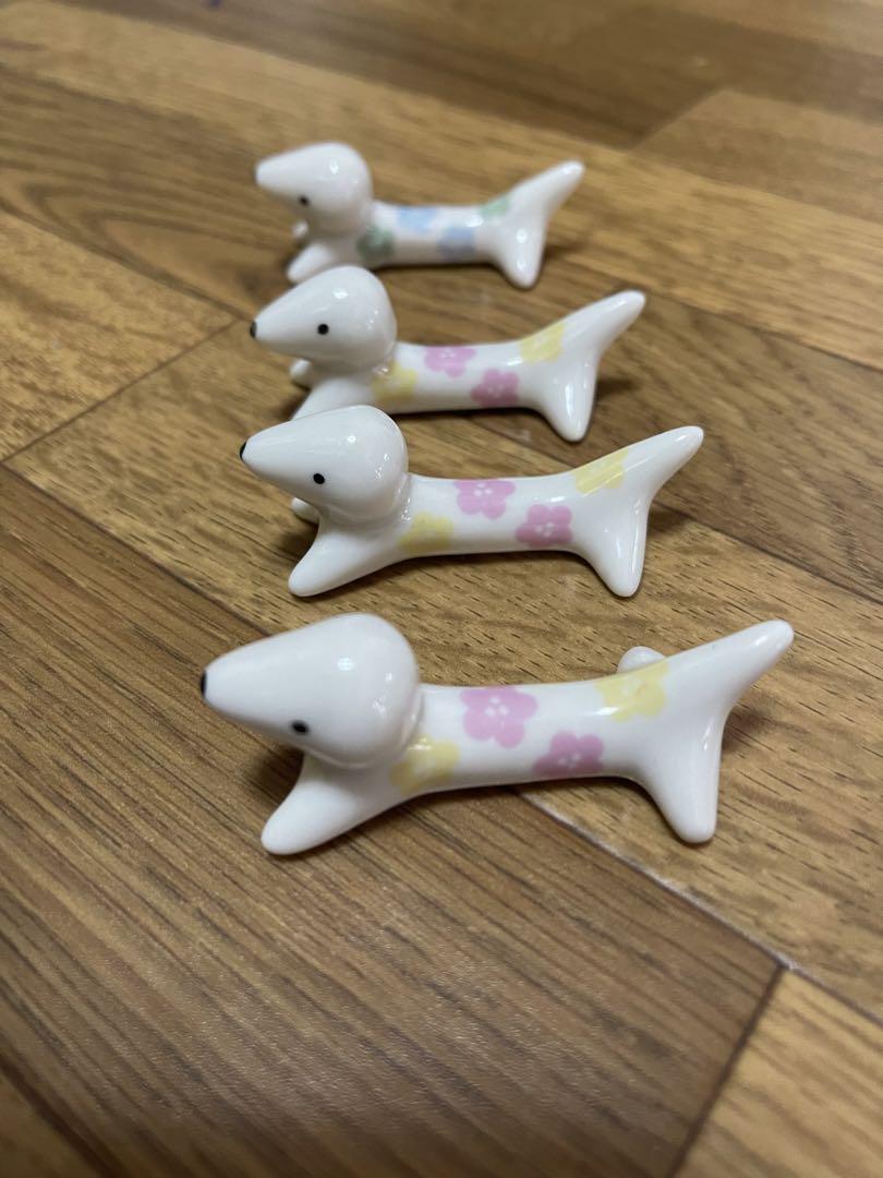ワンちゃん型 お箸おき 4点セット