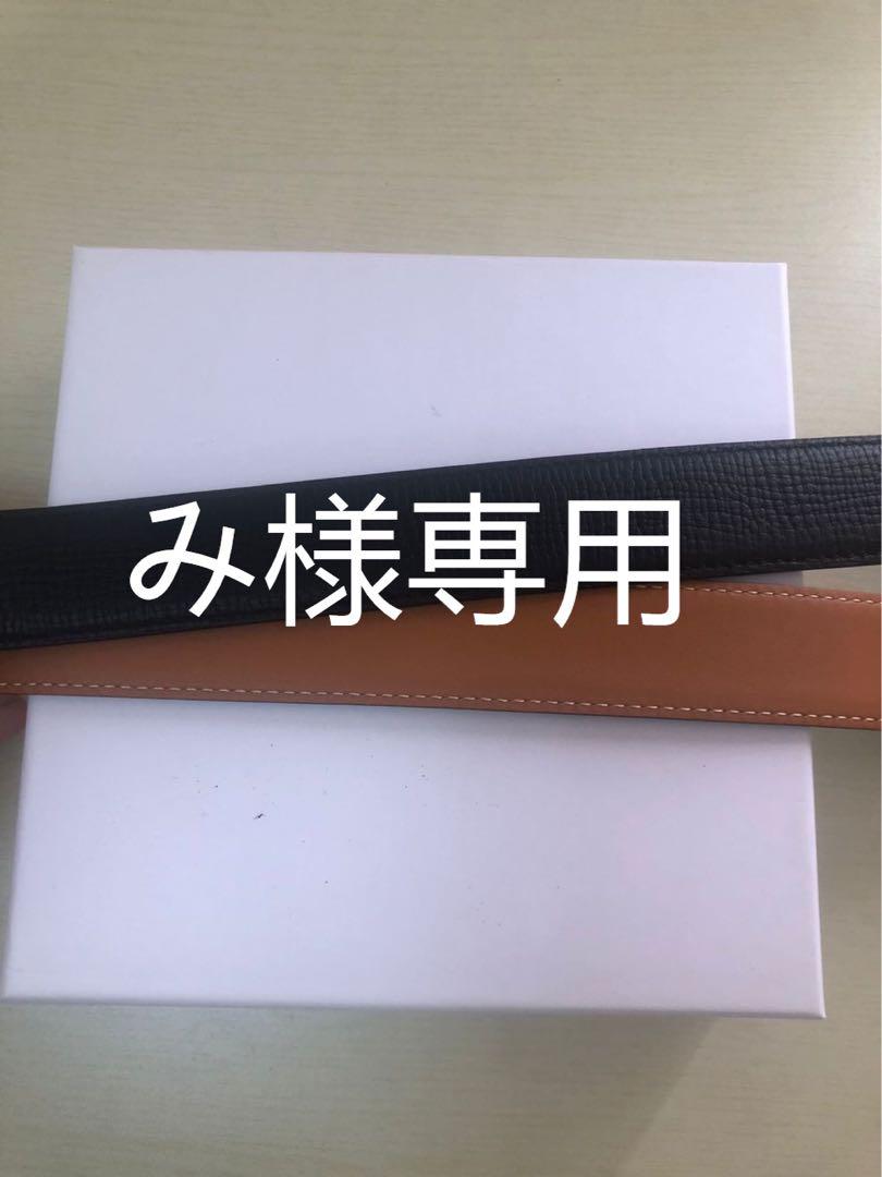レザーベルト　　金色バックル　95センチ　（み）