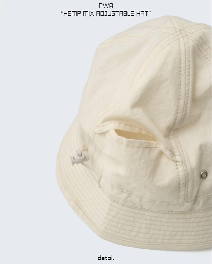 PWA HEMP MIX ADJUSTABLE HAT IVORY L ハット