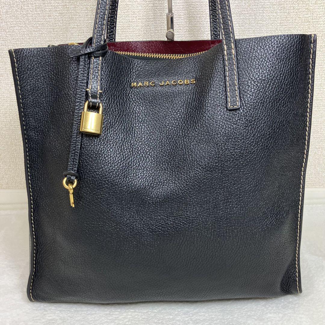 未使用級✨マークジェイコブス グラインド シボ革 トートバッグ A4 ３室_画像1
